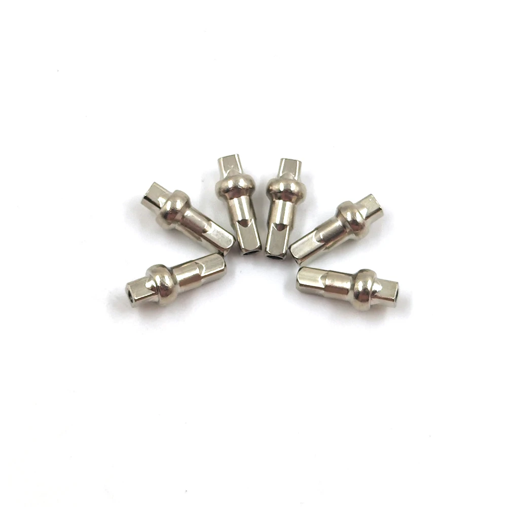 Double Square Head Sliver Pillar DSN Nipples for MTB Road Bike Spoke Brass 14G Spoke14.4mm 16mm 18mm High Strength Nipples