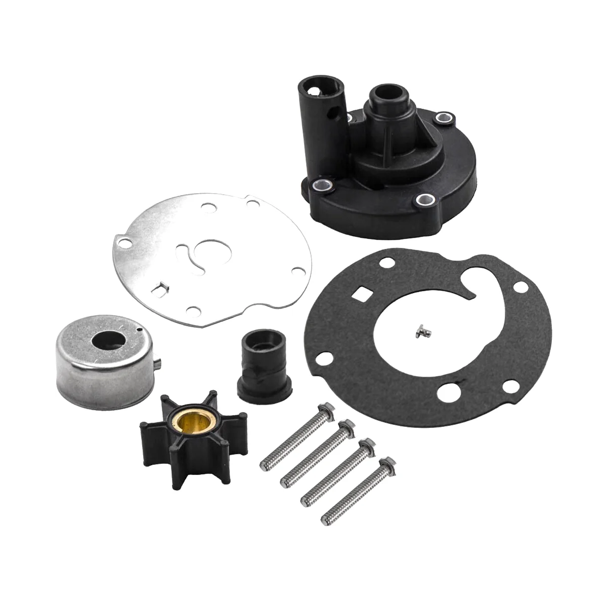 

391391 778166 382797 Water Pump Impeller Kits 763758 Fit for Johnson Evinrude 5.5HP 6HP 7.5HP Outboard Motors