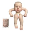 NPK 19inch Finished Reborn Baby Doll Size Already Painted Awake Loulou Lifelike Soft Touch Flexible finished Doll Parts 1