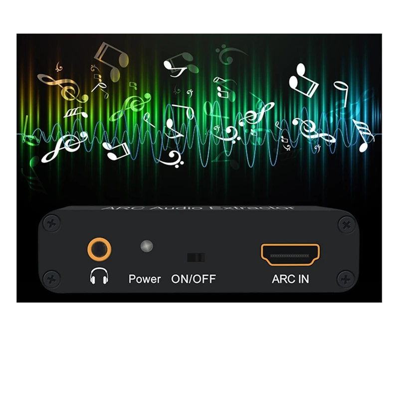 -Compatible ARC Adapter, 192Khz -Compatiblei ARC Audio Extractor With Optical SPDIF,Coaxial,3.5Mm L/R,RCA Stereo