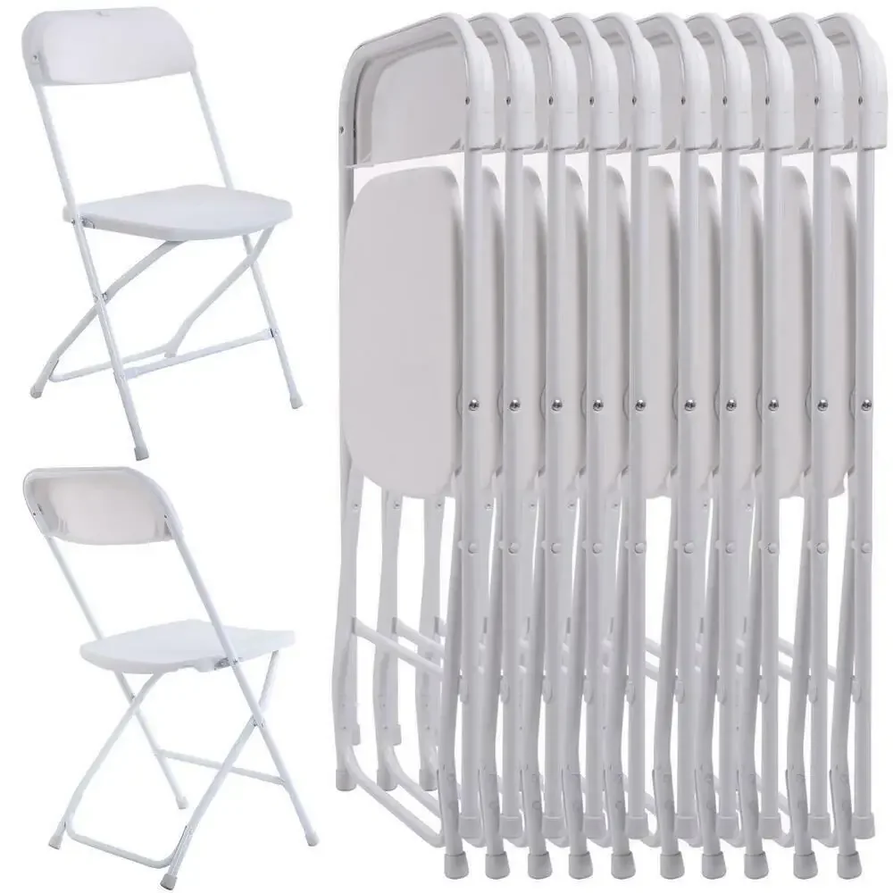 Plastic Folding Chairs Stackable 4/6/8/10/12/20Pcs Wedding Party Camping Dining Seats Home