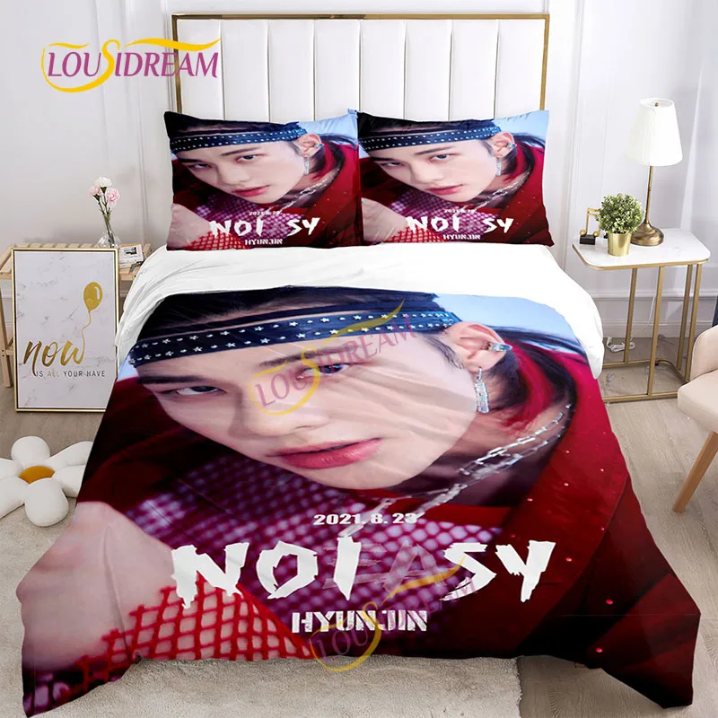 

Custom Bedding Set Funny and Creative Stray Kids K-POP Duvet Cover with Pillow Case Double Bed Large Duvet Cover Set
