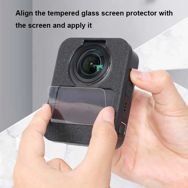 Protector De Pantalla Para DJI Osmo 360 | 2 Unidades De Vidrio Templado 9H Con Protector De Lente