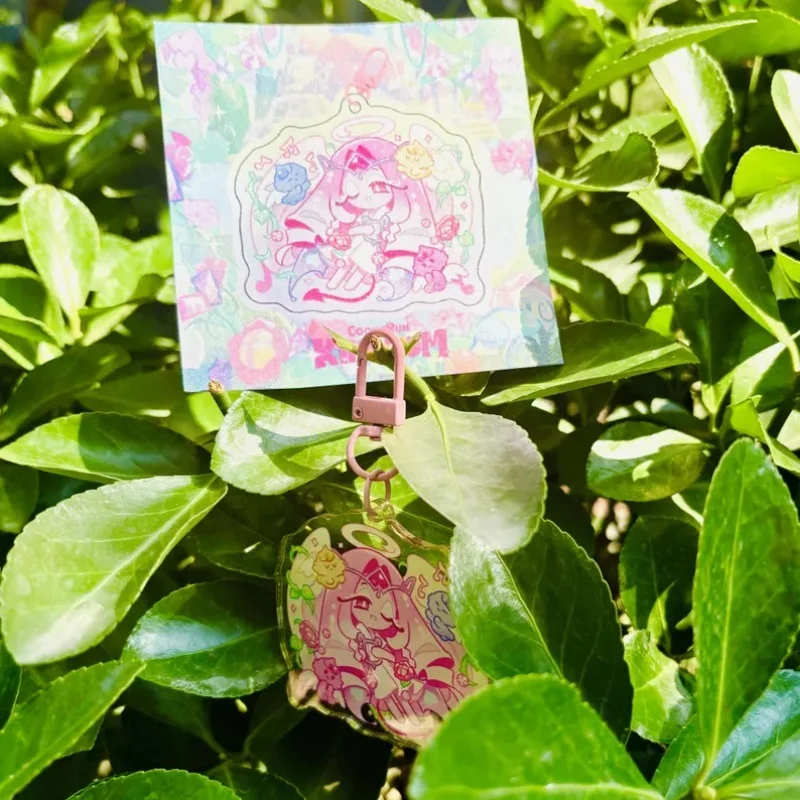 ピンク Y2K かわいいエターナル シュガー クッキー キーホルダー