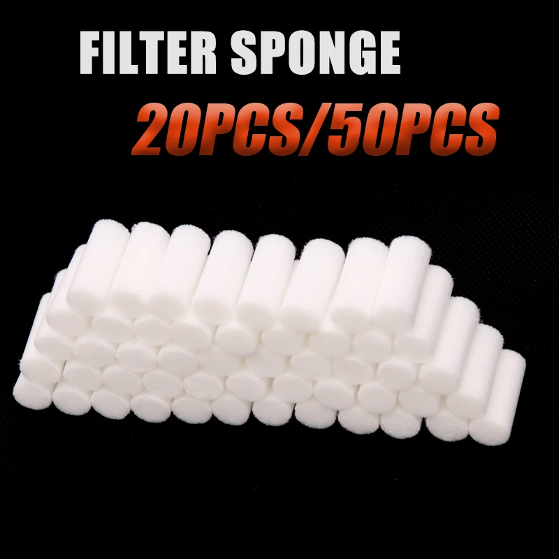 Hand Pump Filter Elements 50pcs/Lot High Pressure Filtering Air Refilling Filter Cottons Dry Water Air Purify Replacement Kit