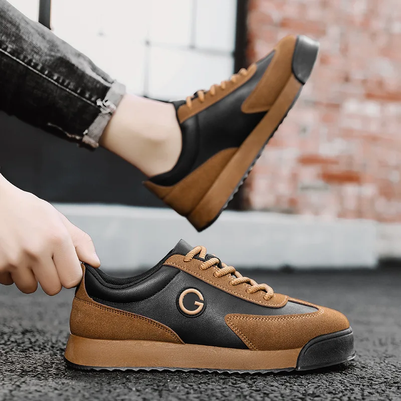 Luxury Men's Casual Shoes 2024 New High Quality Leather Shoes for Men Fashion Comfortable Sports Shoe Outdoor Men's Tennis Shoes 4