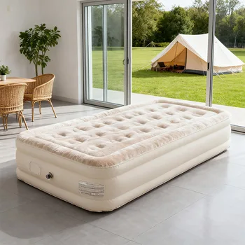 Air Mattress Built-in Pump Self-inflating Mat Cushion Outdoor Tent Inflatable Bed Double sleeping Pad For Camping or Indoor