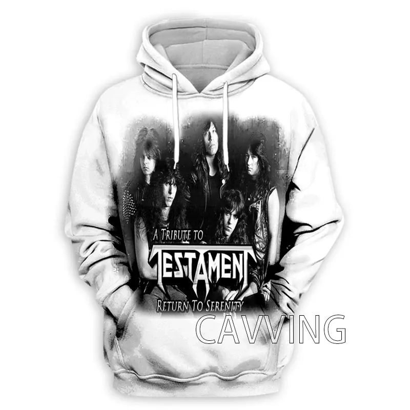 Testament Band 3D Printed Fashion Hoodies Sweatshirts Harajuku Hoodie Sweatshirts Tops Clothing for Women/men 3