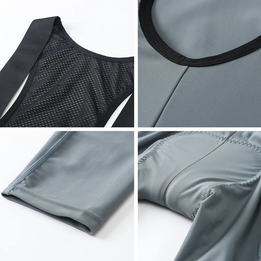Men Spring Autumn Cycling BIb Pants Pro MTB Road Bike Tights 6 Hours Ride Pad Breathable Bicycle Trousers Cycling Long Pants