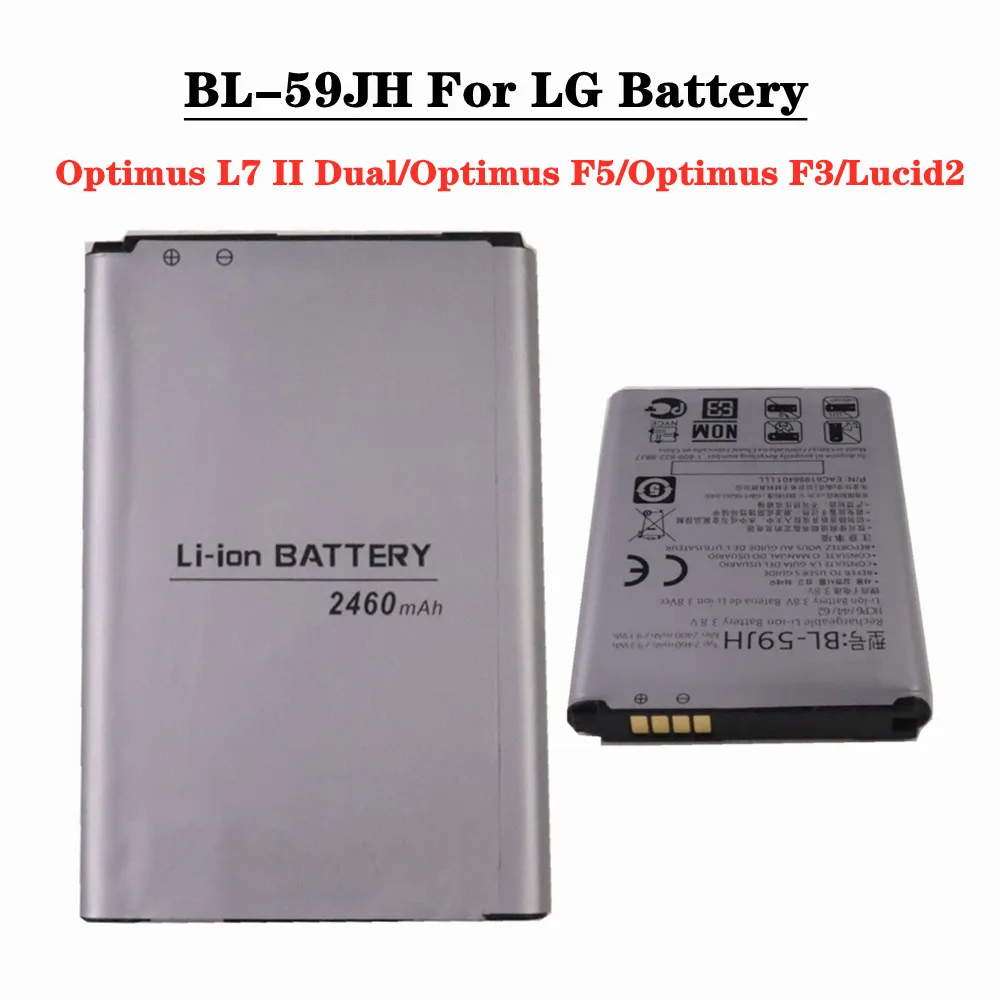 

New BL59JH BL-59JH Battery For LG Optimus L7 II Dual P715 / Optimus F5 / Optimus F3 Lucid2 VS870 P703 P710 P713 Phone Battery