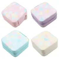 Portable Mini Jewelry Storage Box for Rings, Pendants, Earrings, Necklaces, Organizer for Birthday Festive Christmas Gifts 1