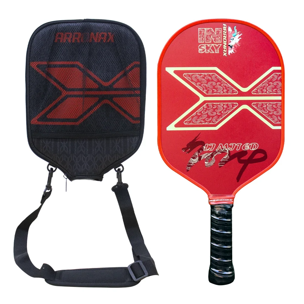 

Arronax Pickleball Paddle Raw Fiberglass Lightweight Graphite Pickle Ball Rackets Pickleball Covers Paddle for Men and Women