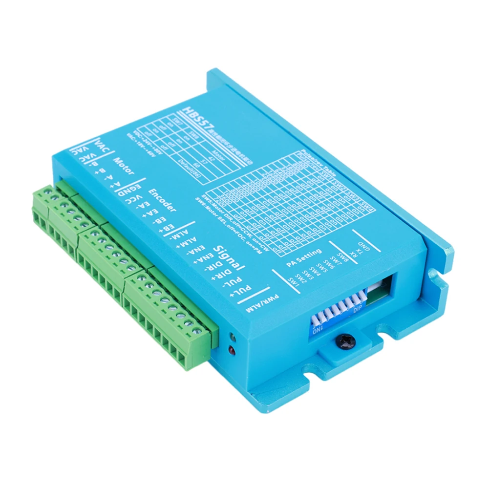 HBS57 스텝퍼 모터 드라이버 컨트롤러, AC20-80V/DC24-70V 스텝 모터 드라이버 인코더, Nema23/Nema24 모터용 2 상, 1000 라인