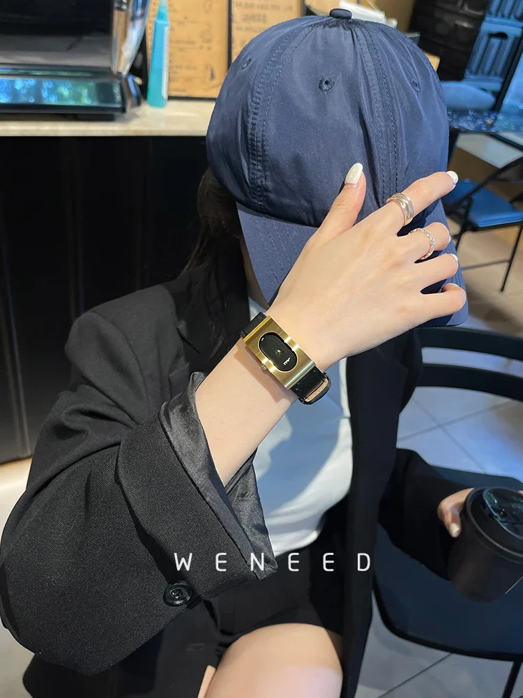 고급 여성용 시계 레트로 심플한 분위기 작은 다이얼 2024년 신제품