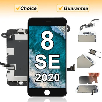 LCD Display For iPhone 8 SE 2020 SE2 Screen Replacement Full Set Assembly Touch Digitizer Complete 100% Tested with Front Camera