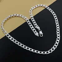 Nouveau Original 925 argent Sterling 18K or exquis 8MM géométrie bracelets collier pour femmes hommes créateur de mode ensemble de bijoux 4
