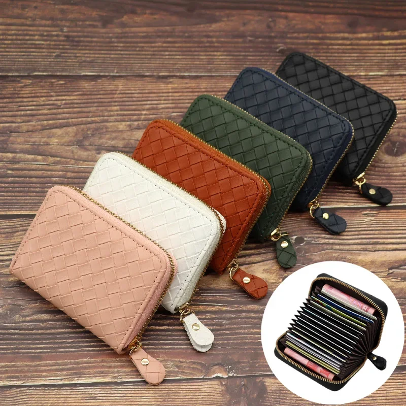 

Minimalist Card Bag Women's Large Capacity Multi Card Position Men's Anti Magnetic Small and Multi Functional One Piece Wallet