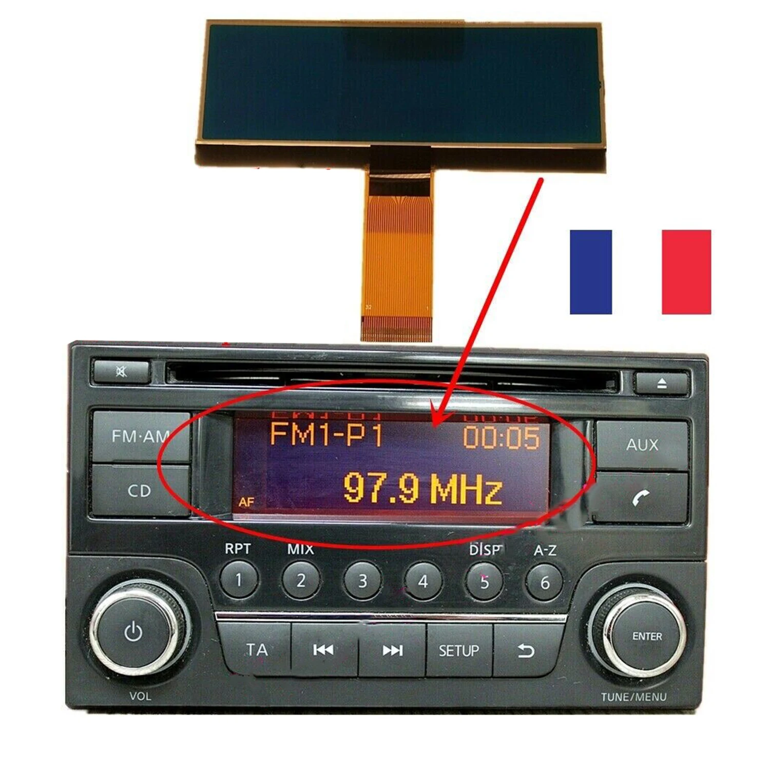 28185BH30A 28185BH30B 28185BH30C 28185BH30D LCD Screen Display Radio for Nissan Qashqai Juke-Micra Navara NV200 DHL UPS