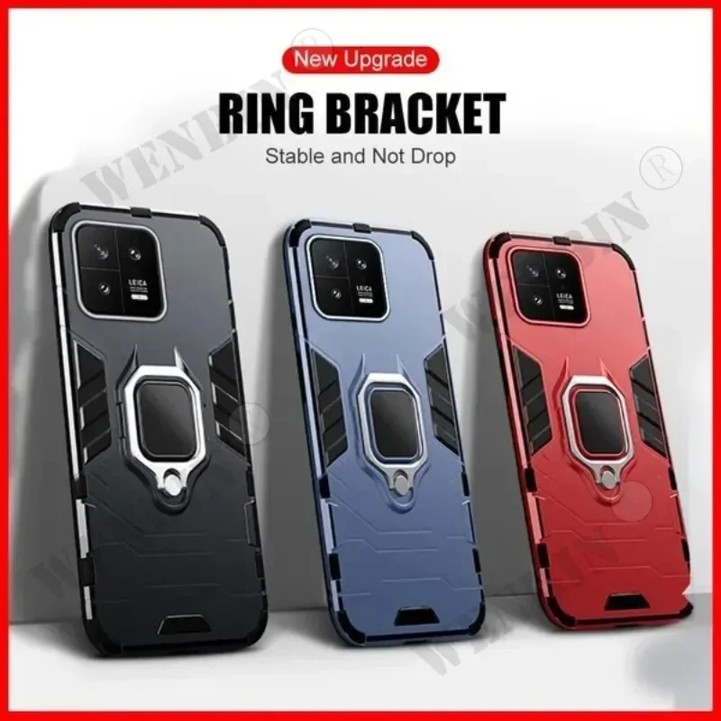 Luxury Shockproof Multi-Function Hard Armor Case with Slide Lens Protector
