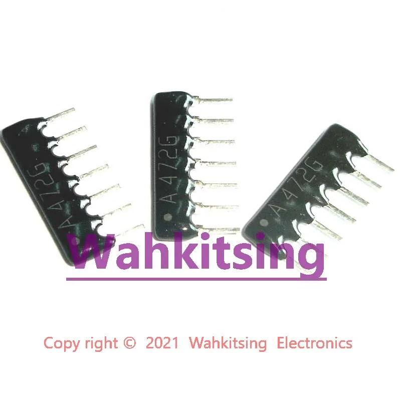 

200 шт. A07-222G SIP-7 A 222G 2,2 K Ohm 2.2KR 6 составленный резистор, сетевой массив 7 контактов, фотография 222J