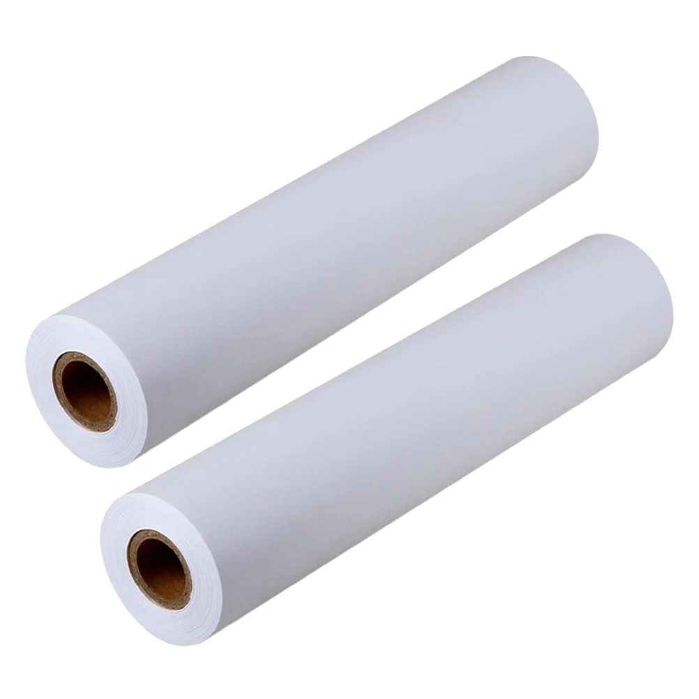 

2 Drawing Paper Roll Kids Sketching Paper Painting Paper Roll Craft Paper Roll Wrapping Paper for DIY Home School 45m ( White )