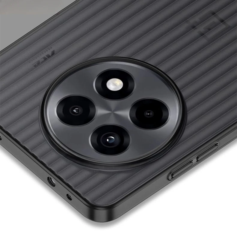 Transparent Silicone Frosted Corrugated Back Cover Case - Skin-Friendly Design