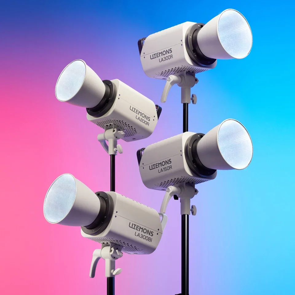 Godox LA150R LA200R LA300R RGB Full Color COB Photography Fill Light Bowens Mount 1800K-10000K LED Video Light with NFC 2