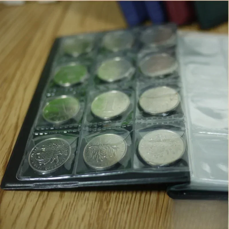 Coin Collection Album Mini Penny Coin Storage Bag 120 Grids Money Organizer Albums Bills Valuables Collection Album Book coins collection album money collection album coin collection album