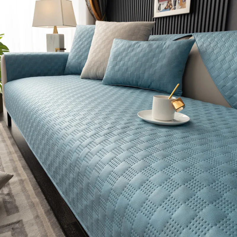 Waterproof Sofa Cover High-End Technical Fabric Luxury Leather Sofa Cushion Living Room Sofa Towel Seat Cushion Cover Universal 5