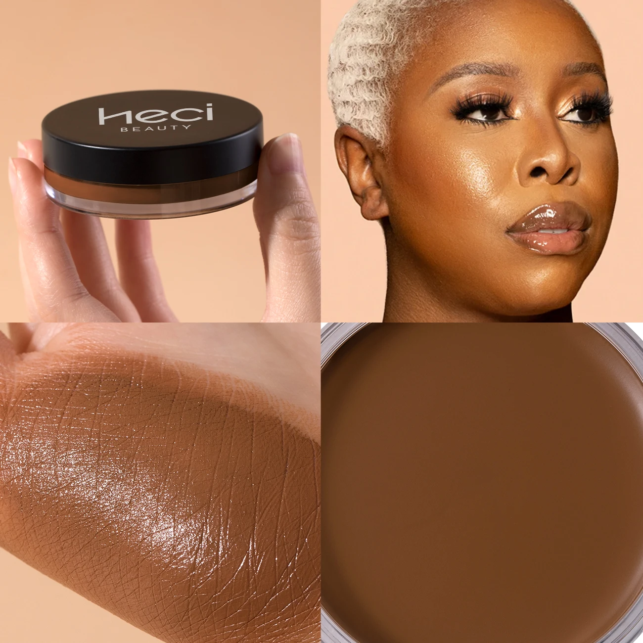 Waterproof Foundation For Dark Skin 0.7oz Cream Bronzer