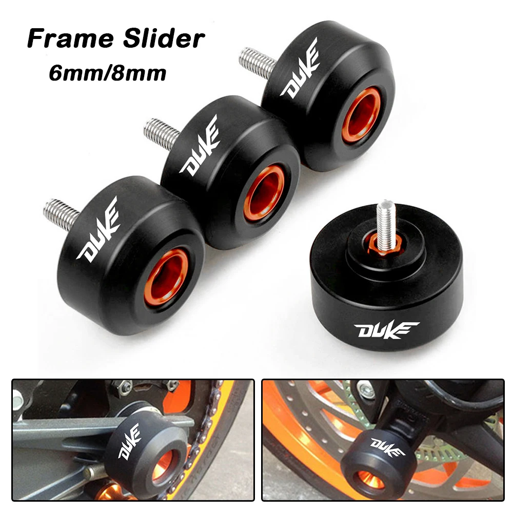 

Motorcycle Front Rear Fork Wheel Frame Slider Crash Protector For KTM DUKE 125 200 250 390 2012 2013 2014 2015 2016 2018-2023
