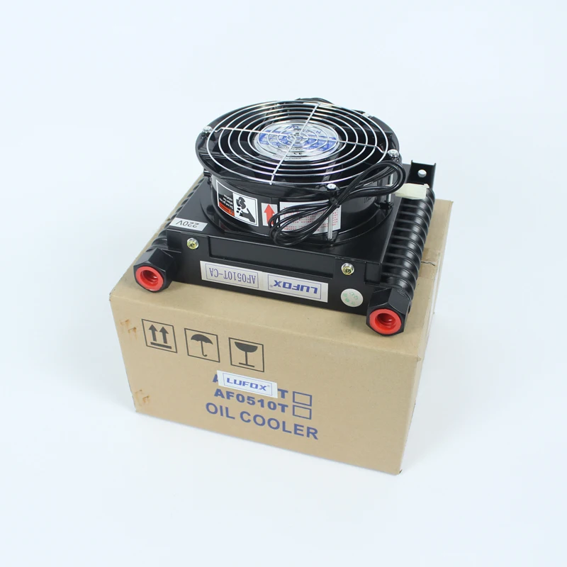 CNC 유압 시스템용 공랭식 오일 라디에이터 열교환기, VP20 VP30 베인 펌브용, AF0510T-CA 10L/min