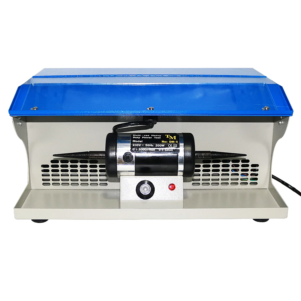 

DM-5 Polishing Motor with Dust Collector double head turbine Stepless speed regulation jewelry grinding machine 110/220V