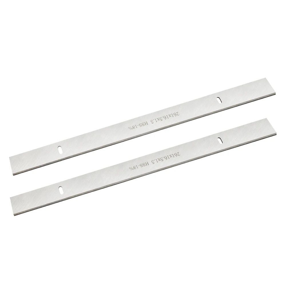 1 Pair 261mm HSS Thickness Planer Blade 261x16.5x1.5mm Wood Planner Knife Woodworking Tools For Scheppach HMS1070 & JET JPT-10B woodworking tools,planer blades