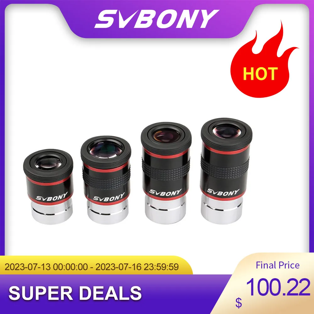 SV230 Super Zoom Aspheric Eyepiece Clickstop Parfocal Design 8-20mm 57°- 72° AFOV For Astronomical Observation With 1¼" / 2" Nosepieces