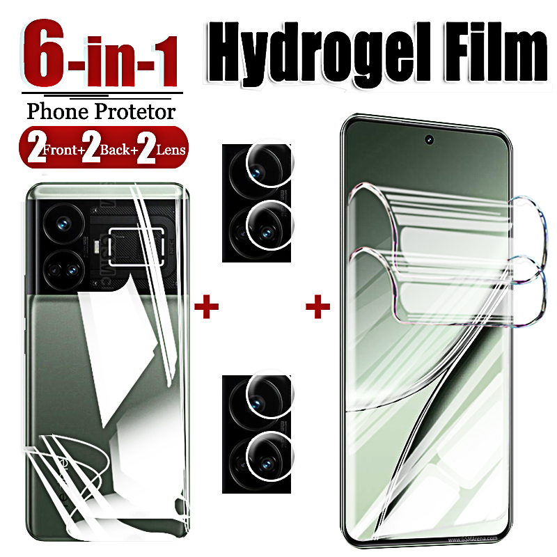 Hydrogel Film for Realme GT 5 240W Neo 5 3 2 2T 3T Screen Protector for OPPO Realme GT2 Pro GT3 GT5 GT Camera Lens Glass
