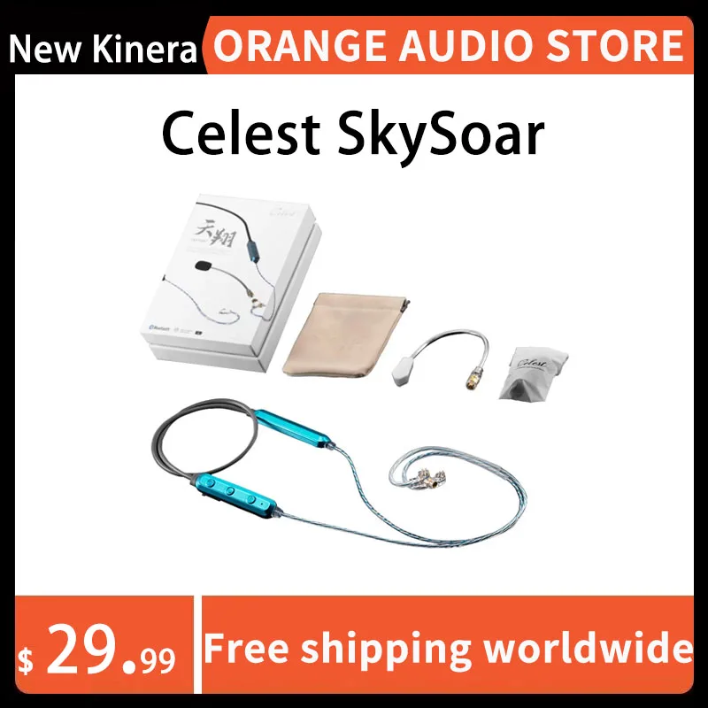 

New Kinera Celest SkySoar Earphone Neckband Bluetooth Cable V5.3 With Detachable Boom Mic Headset Gaming Livestreaming Calling