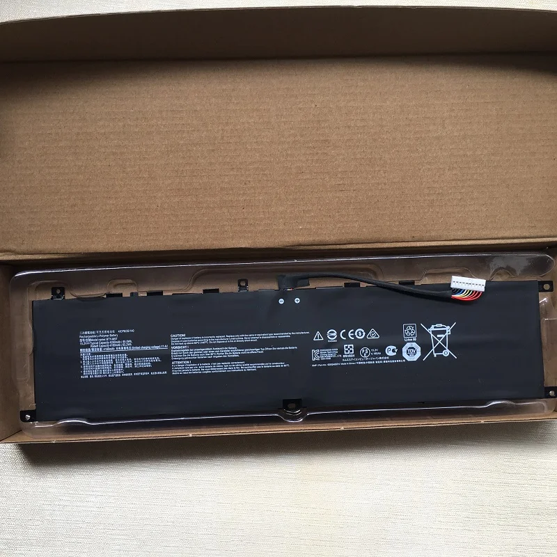 Batería Msi Alta Duración 65Wh BTY-M57 4ICP6/35/140 Laptop Batteria Per MSI GP66 GP76 Leopard Gaming 10UE 10UG 10UH 11UE 11UG 11UH Vector GP66 GP76 12UE 12UG 12UH 12UGS 12UHS 12UHSO 12UEO 12UGSO
