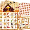 Thanksgiving bingo game Card set Party bingo for 24 people 5