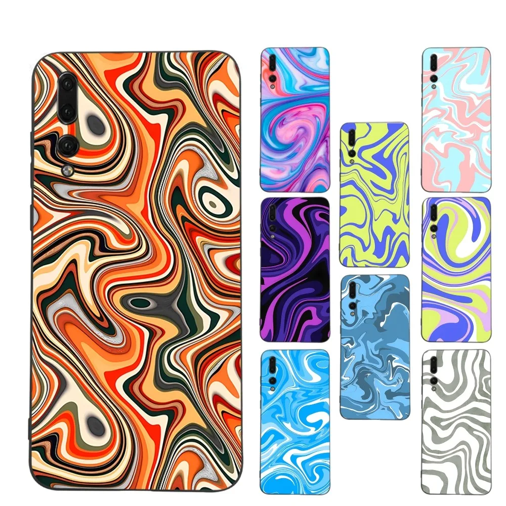 

Abstract Swirl Pattern iphone case For Huawei P 8 9 10 20 30 40 50 Pro Lite Psmart Honor 10 lite 70 Mate 20lite