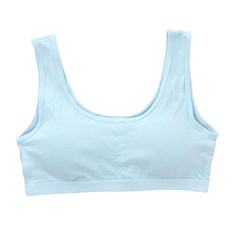 2pc/Lot Cotton Kids Bras Wireless Puberty Girls Bra Breathable Training Bras Girls Underwear Children