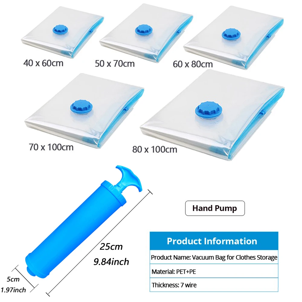 8/4 PACK Vacuum Bag Package Vacuum Storage Bags Space Saver for Bedding,Pillows,Towel,Clothes Travel Storage Bedroom Organizer