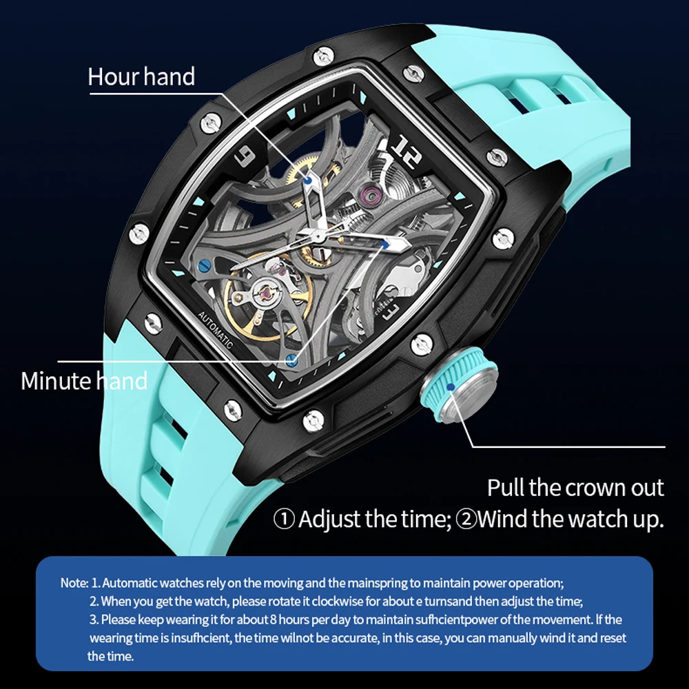 MEGIR 2026 New Men Automatic Mechanical Watches Men Luxury Brand Movemen Stainless Steel Waterproof Watch Relogio - 5