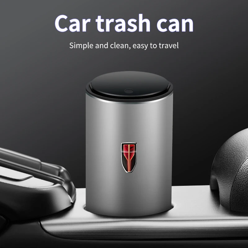 Car Trash Bin Alloy Garbage Car Ashtray Box Auto Accessories For Hongqi H9 HS5 H5 H7 E-HS9 E115 HS7 LS7