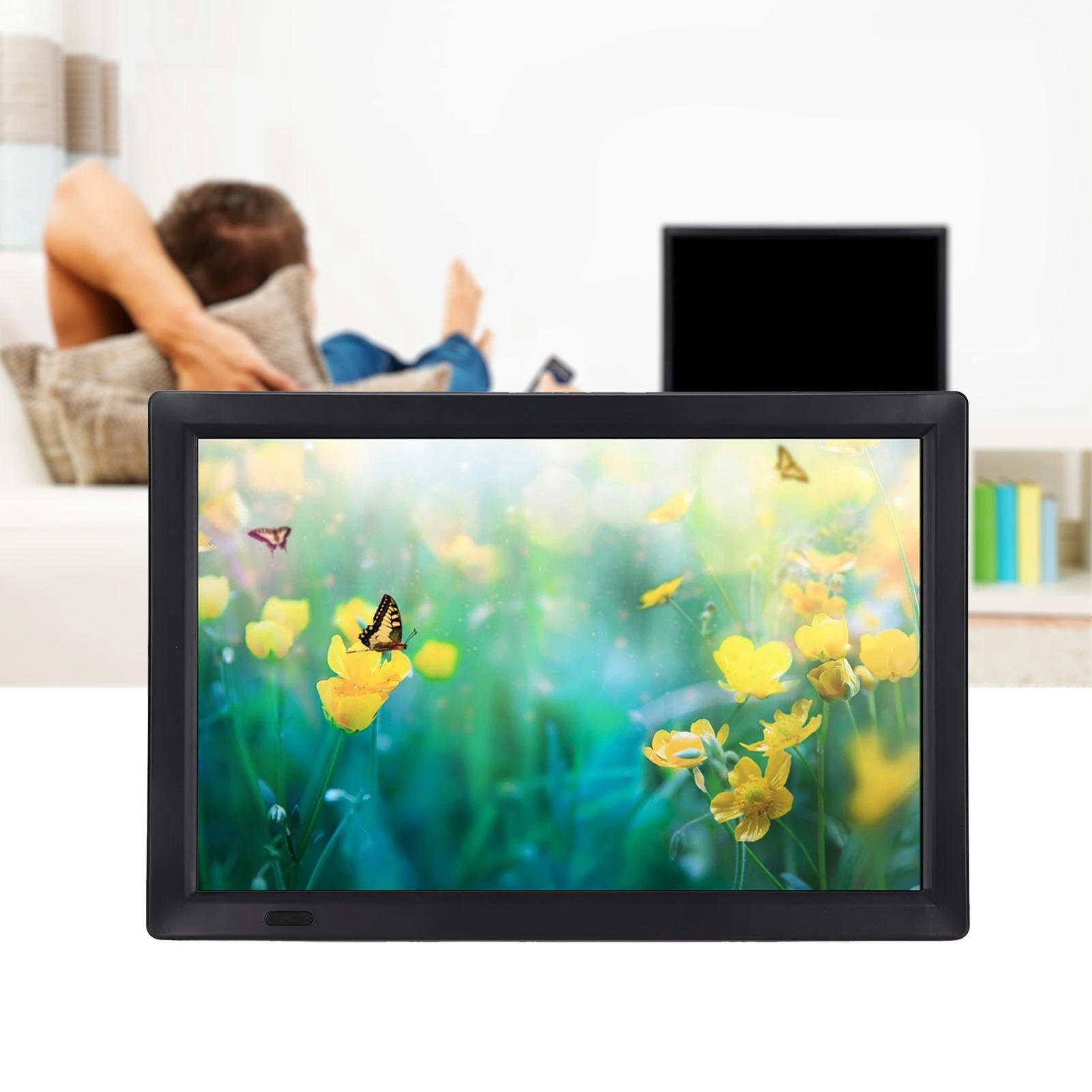 LEADSTAR 14 Inch Digital TV Portable Television with Stand for Home Car Outdoor Travel EU Plug 110‑220V