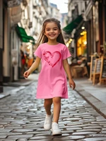 Girl’s casual jumpsuit is soft and comfortable, stylish, simple and breathable A-line skirt | Love butterfly print dress