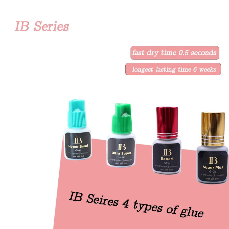 IB Series Glue for False Eyelash Extension Glue Non-irrititing professional Waterproof Adhesive Korean Original Makeup Tools 1000g sky lash glue remover liquid for eyelash extension glue quick removel original korea non irritating makeup tools