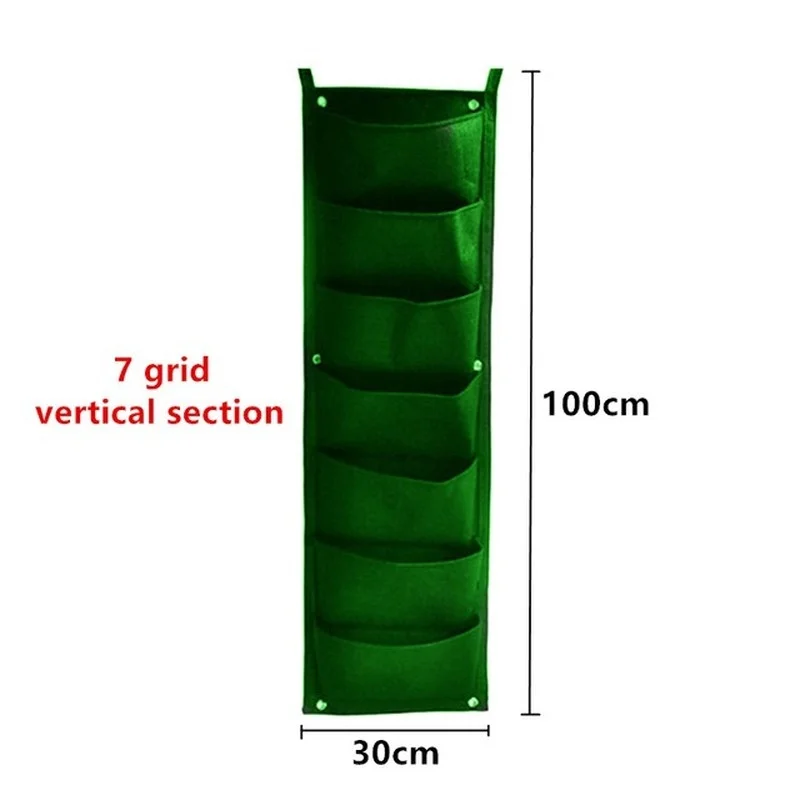 Hanging Vertical Garden Planter Bag for Indoor & Outdoor Herb Gardens