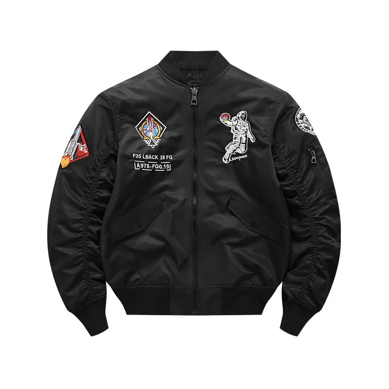 

Куртка-бомбер мужская в стиле милитари, мотоциклетная винтажная бейсбольная форма, уличная одежда ВВС Ma-1, Y2k