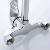 ก๊อกน้ำอ่างล้างหน้าแบบติดผนัง ก๊อกน้ำร้อนน้ำเย็น อ่างล้างหน้า อ่างซักผ้า อ่างล้างหน้าระเบียง ก๊อกน้ำผสมทองแดงทั้งหมด 4